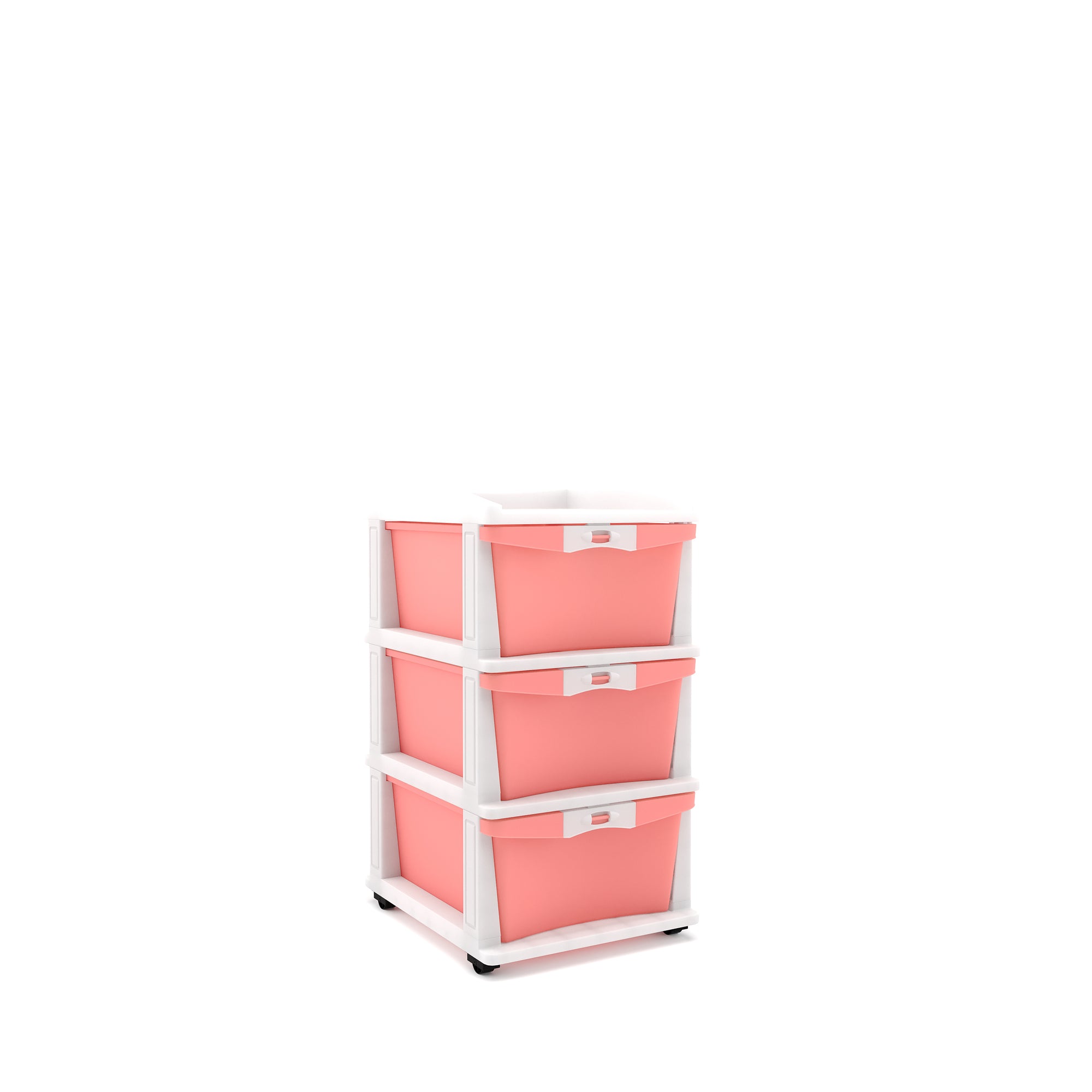 Nilkamal CHTR23 Three Layers Chest of Drawer (Pink and Cream)