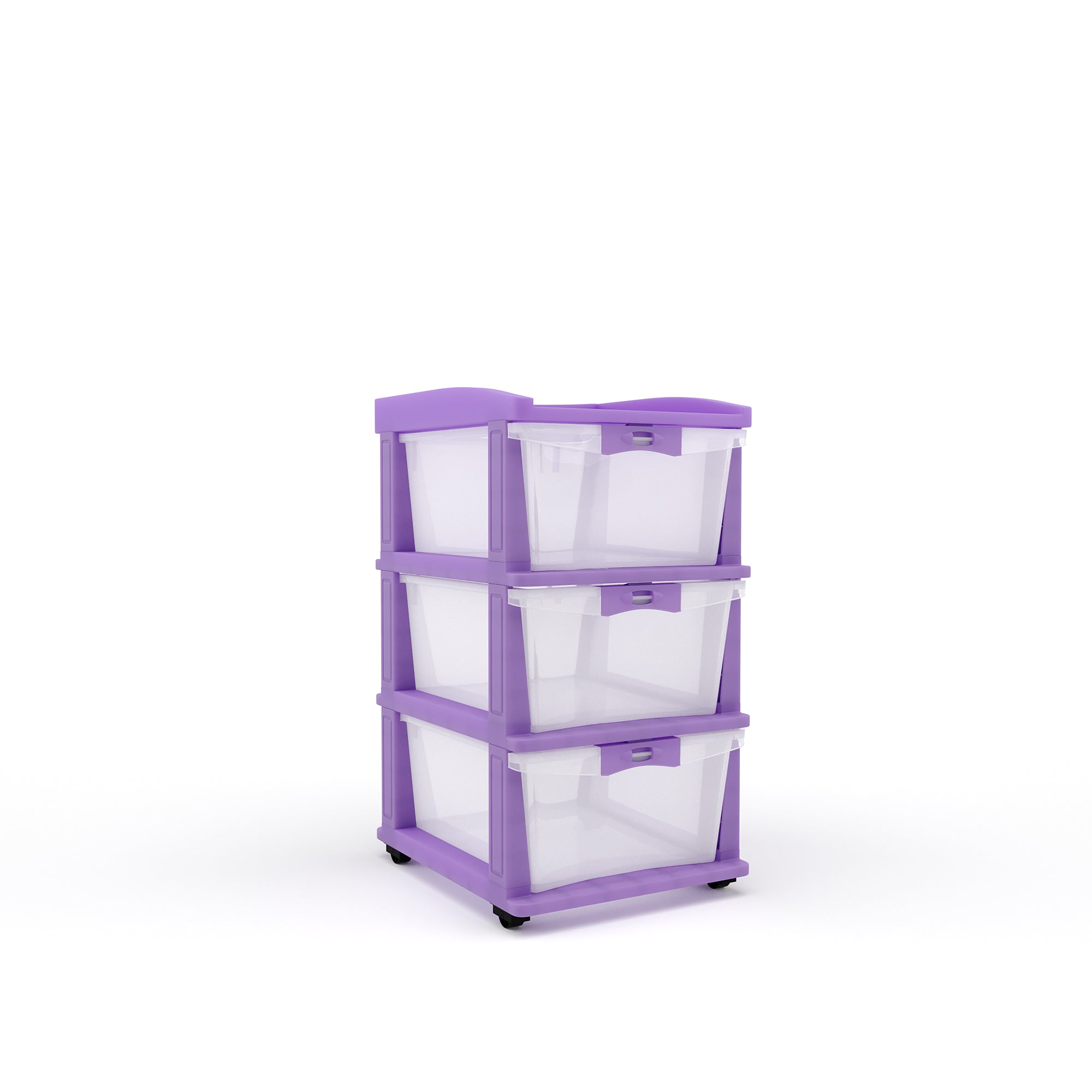 Nilkamal CHTR23 Three Layers Chest of Drawer (Voilet)