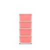 Nilkamal CHTR24 Four Layers Chest of Drawer (Pink and Cream)