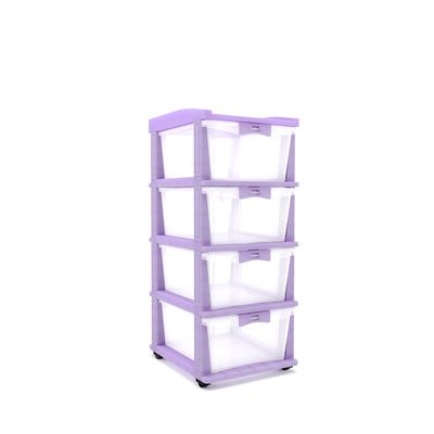 Nilkamal CHTR24 Four Layers Chest of Drawer (Voilet)