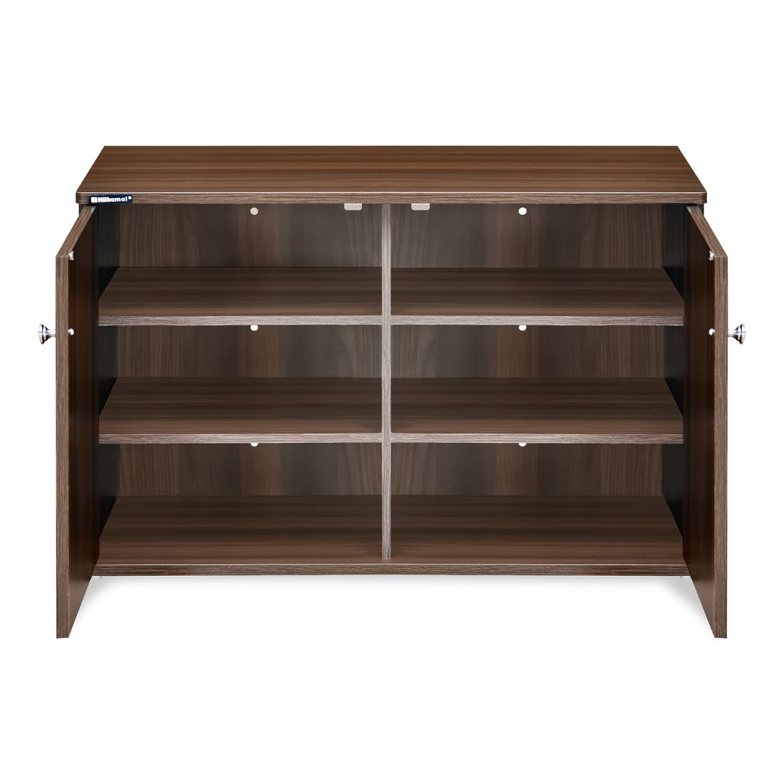 Nilkamal Churchill Shoe Cabinet (Classic Walnut)