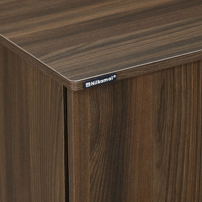 Nilkamal Churchill Shoe Cabinet (Classic Walnut)