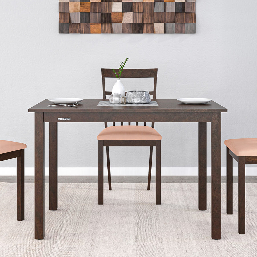 Nilkamal Colombia 4 Seater Dining Table (Wenge)