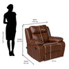 Nilkamal Commander 1 Seater PVC Recliner (Light Brown)