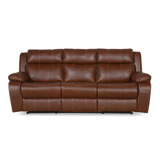 Nilkamal Commander 3 Seater PVC Recliner (Light Brown)