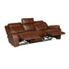 Nilkamal Commander 3 Seater PVC Recliner (Light Brown)