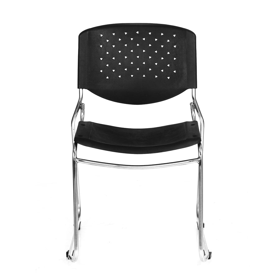 Nilkamal Contract 03 Metal Visitor Chair (Black)