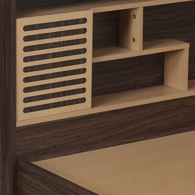 Nilkamal Czar 2 King Bed Box Storage (Beech / Walnut)