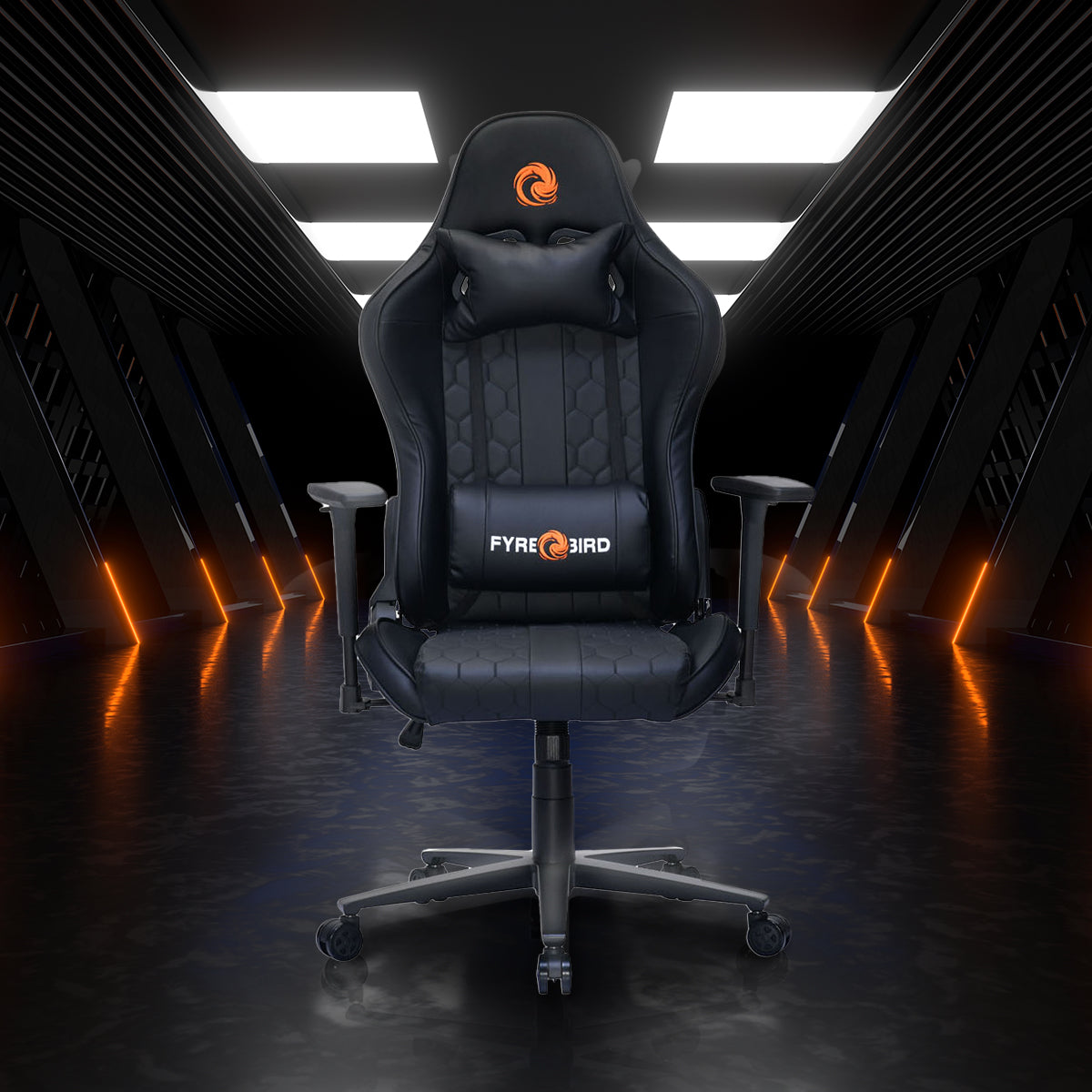 Nilkamal Fyrebird Canophy Gaming Chair (Black)