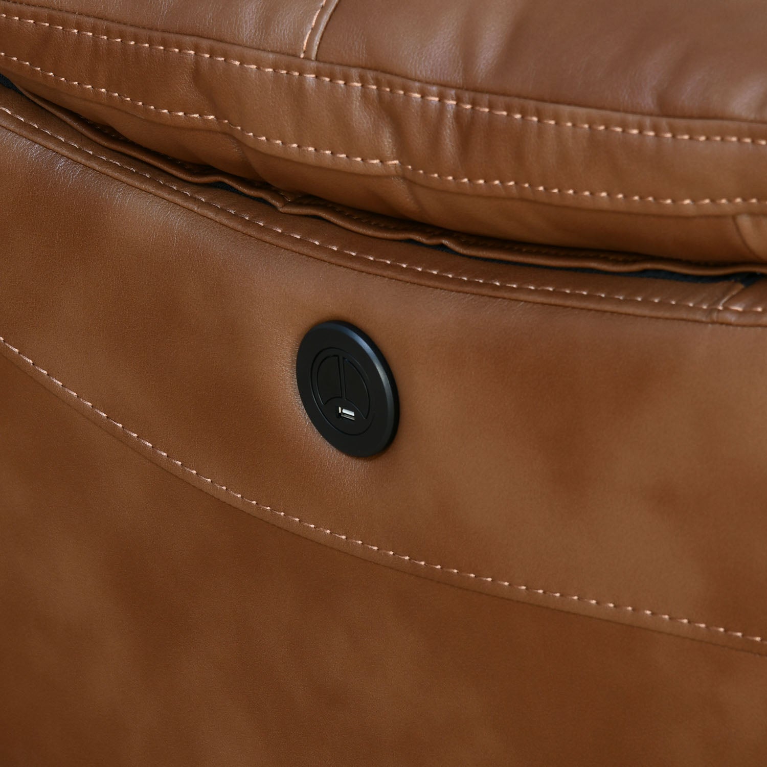 Nilkamal Delp 1 Seater Electric Recliner Sofa (Choco Brown)