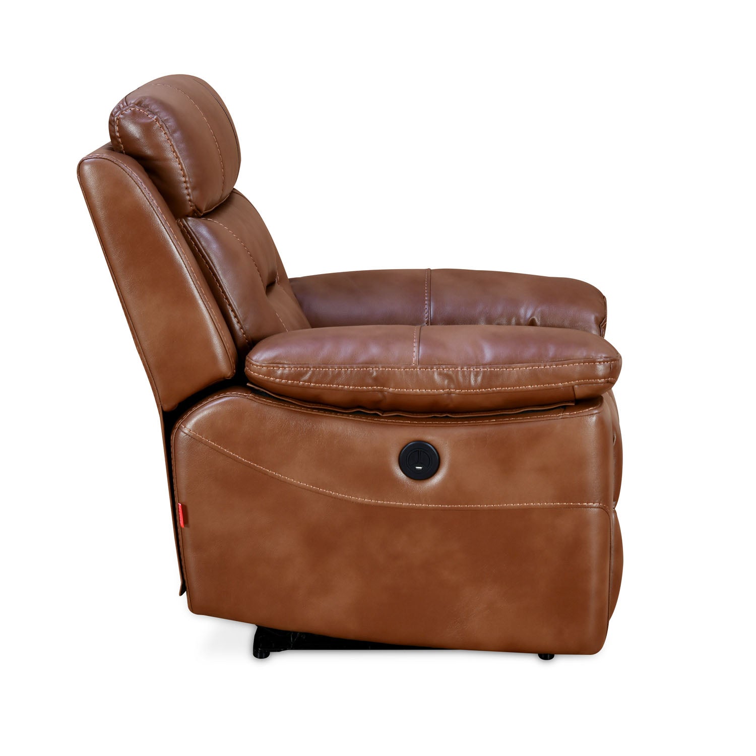 Nilkamal Delp 1 Seater Electric Recliner Sofa (Choco Brown)