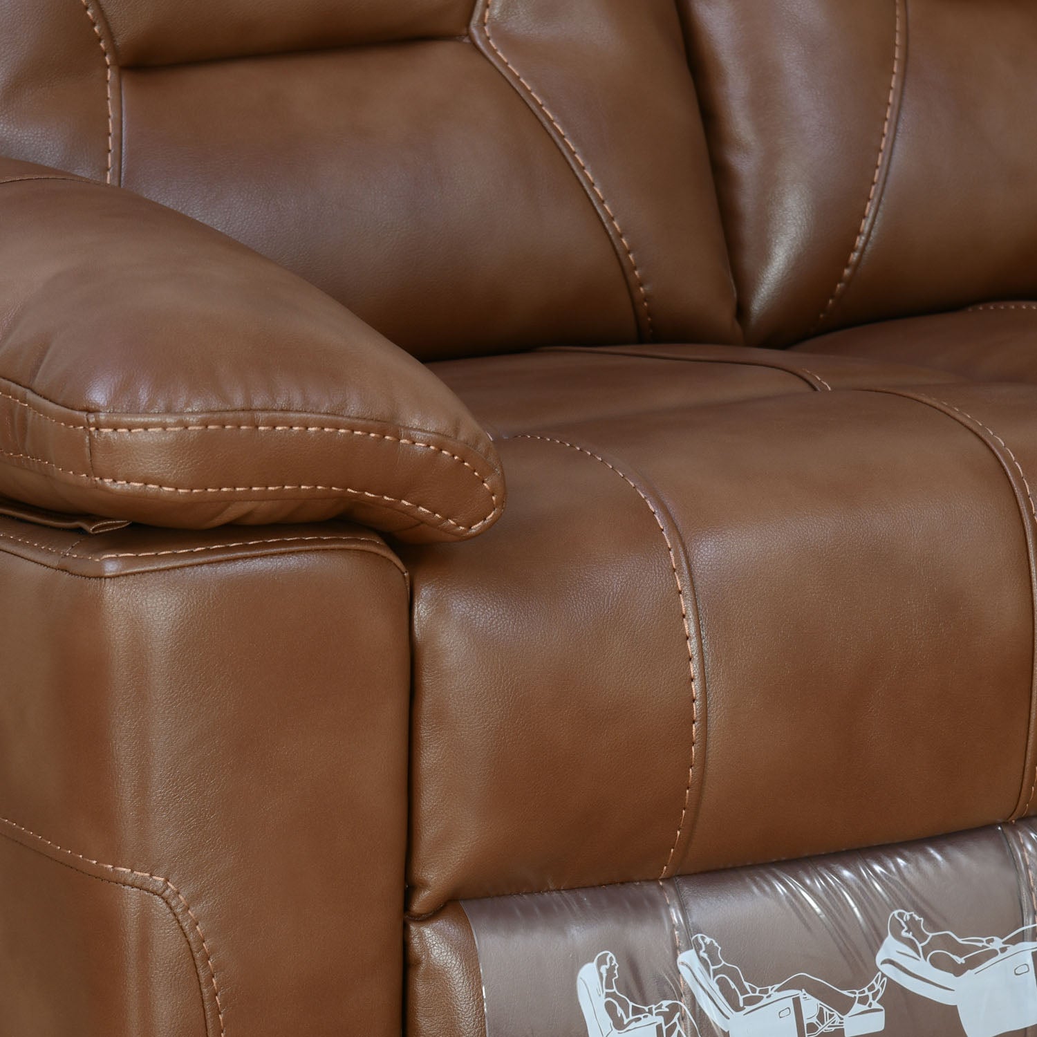 Nilkamal Delp 2-Seater Electric Recliner Sofa (Choco Brown)