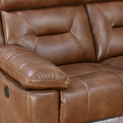 Nilkamal Delp 3 Seater Electric Recliner Sofa (Choco Brown)