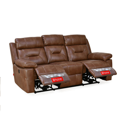 Nilkamal Delp 3 Seater Electric Recliner Sofa (Choco Brown)