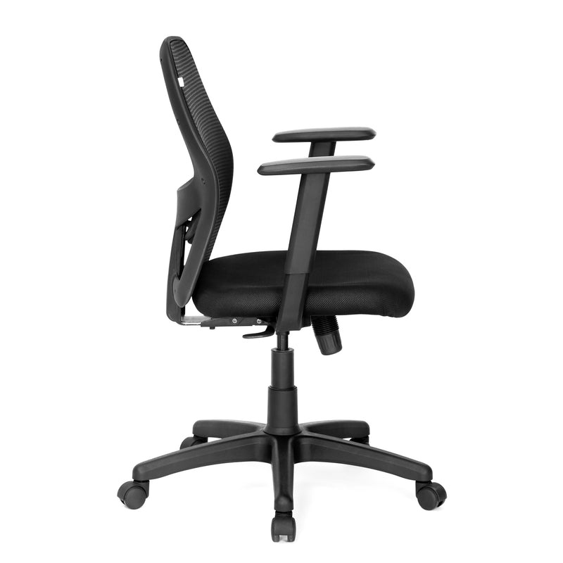 Nilkamal Diva Mid Back Mesh Chair Black Nilkamal Furniture