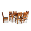 Nilkamal Wonder Solid Wood 6 Seater Dining Set (Honey)