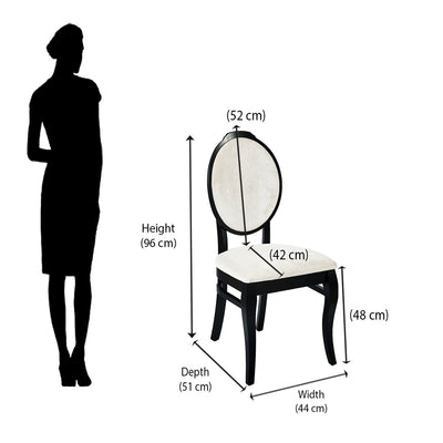 Nilkamal Hexa Dining Chair (Black)