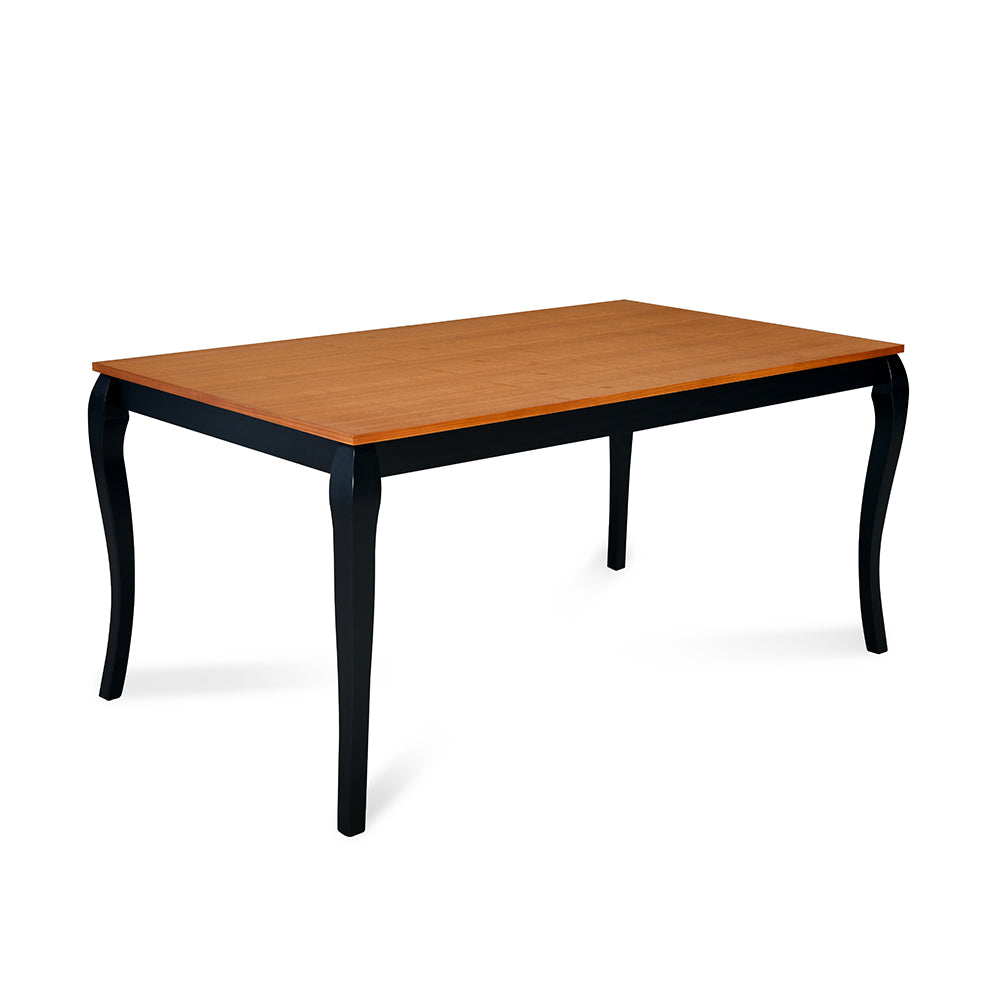 Nilkamal Hexa 6 Seater Dining Set (Black / Brown)