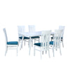 Nilkamal Lawson 6 Seater Dining Set (White)
