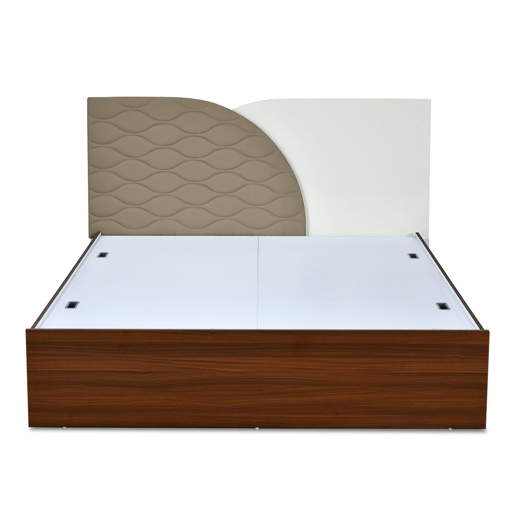 Nilkamal Plush Max Bed With Box Storage (Walnut)