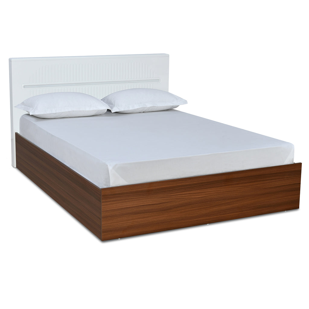 Nilkamal Capsule Max Bed With Storage (Walnut)
