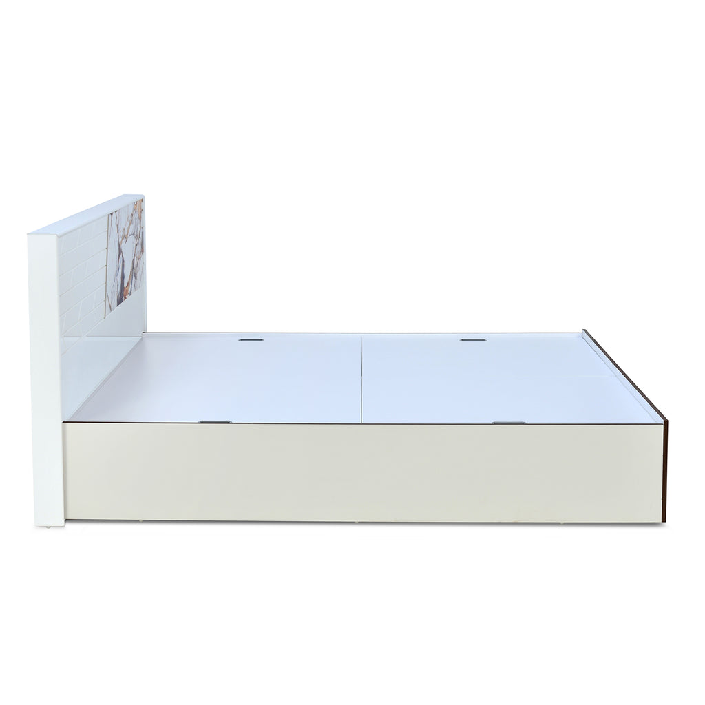 Nilkamal Galaxy Max Bed With Box Storage (White)