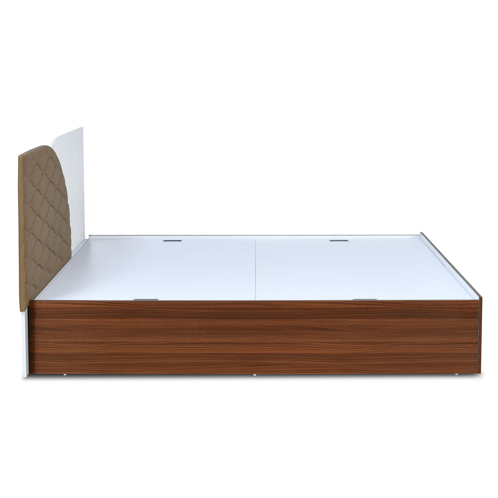 Nilkamal Plush Max Bed With Box Storage (Walnut)