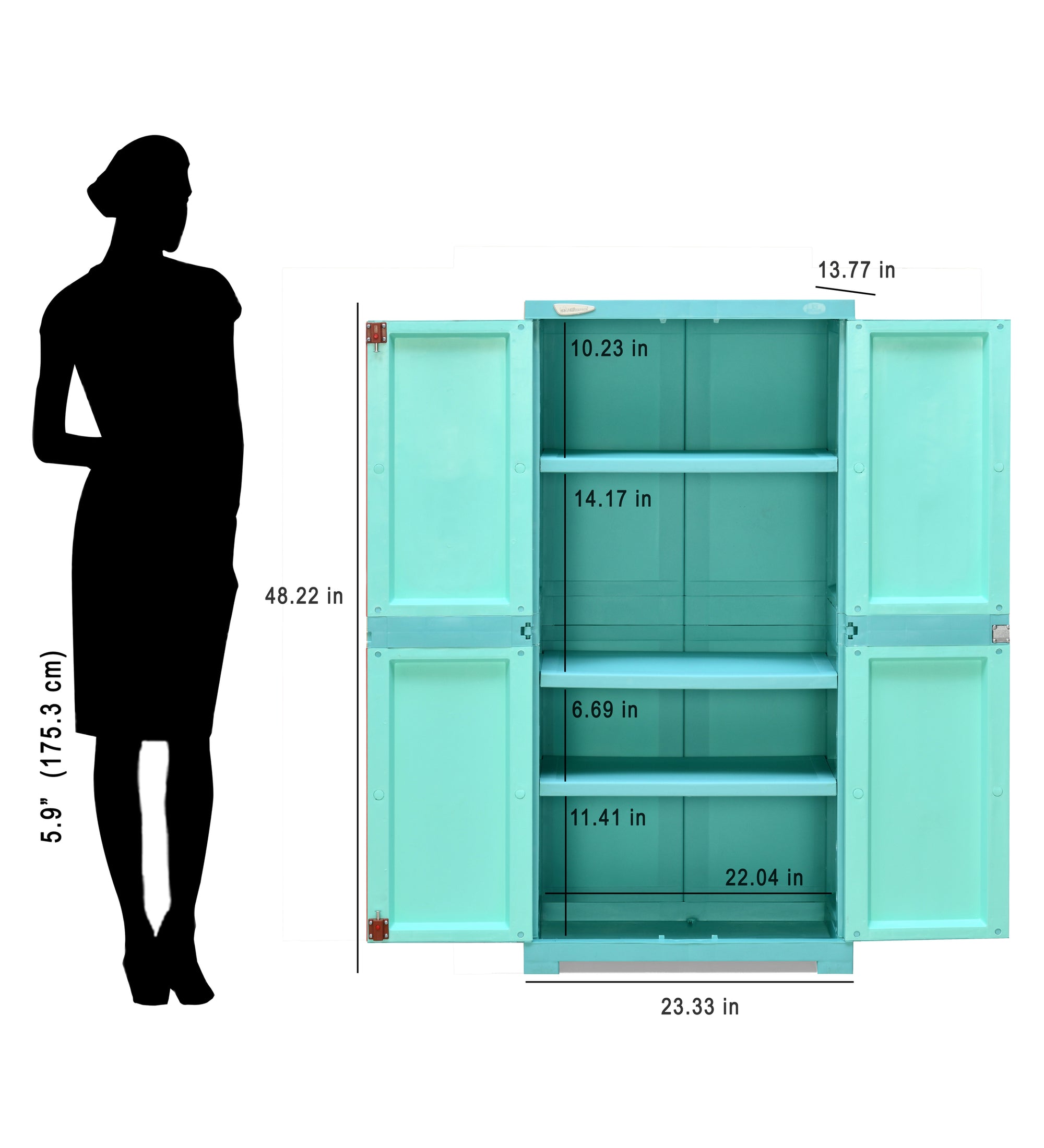 Nilkamal Freedom Mini Medium Plastic Cabinet