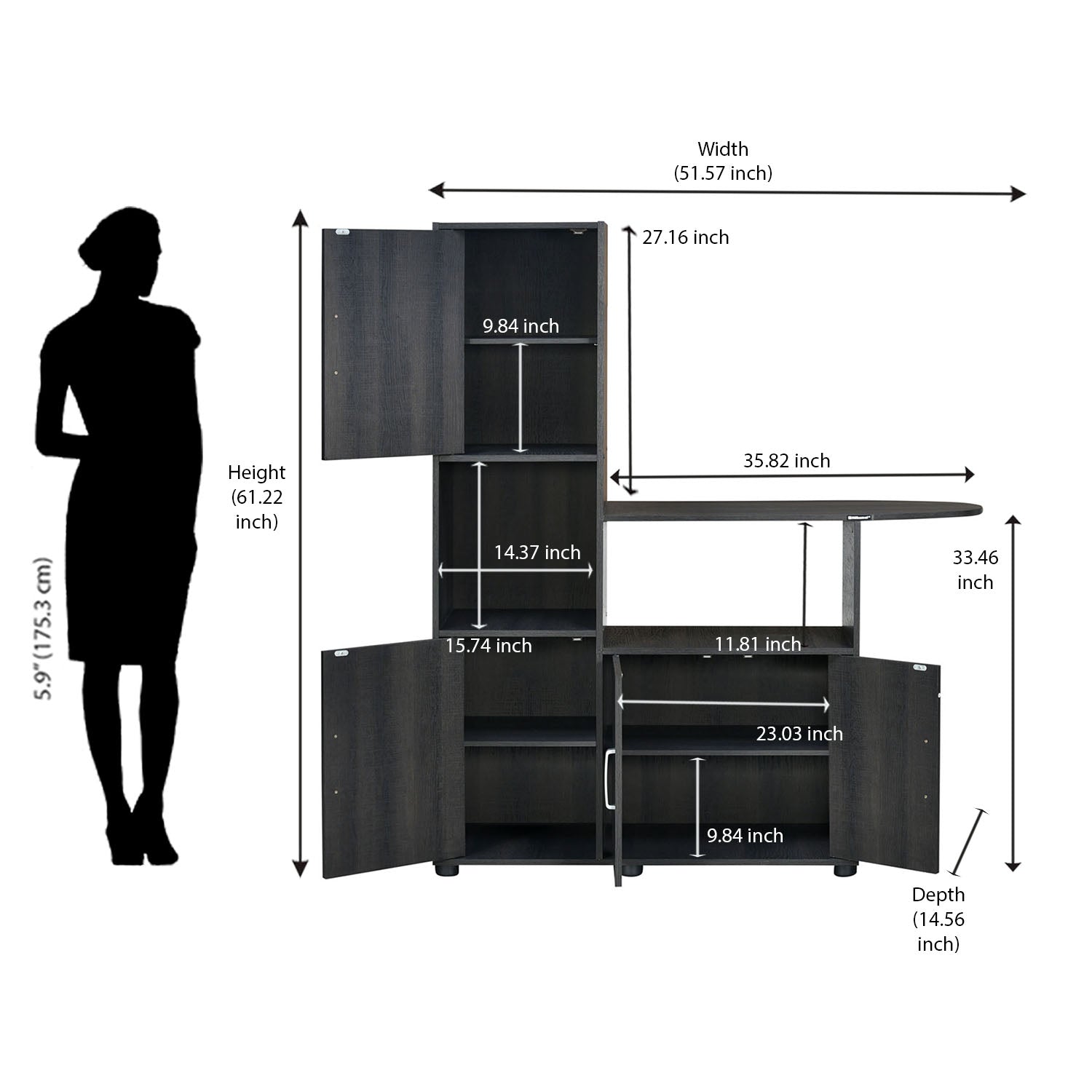 Nilkamal Edgar Storage Cabinet