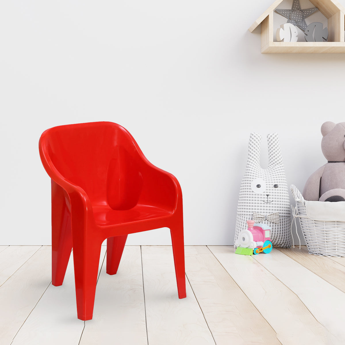 Buy Nilkamal Eeezy Go Plastic Baby Arm Chair (Gem Red) Online in India