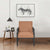 Nilkamal Eldora 1 Seater Metal Sofa (Black / Brown)