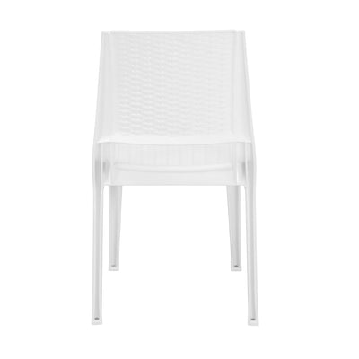 Nilkamal Enamora Plastic Armless Chair (Milky White)