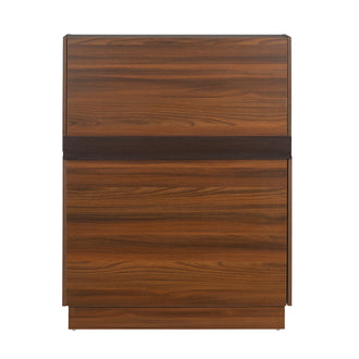 Nilkamal Envi Engineered Wood Wall Mount Study Table (Walnut)