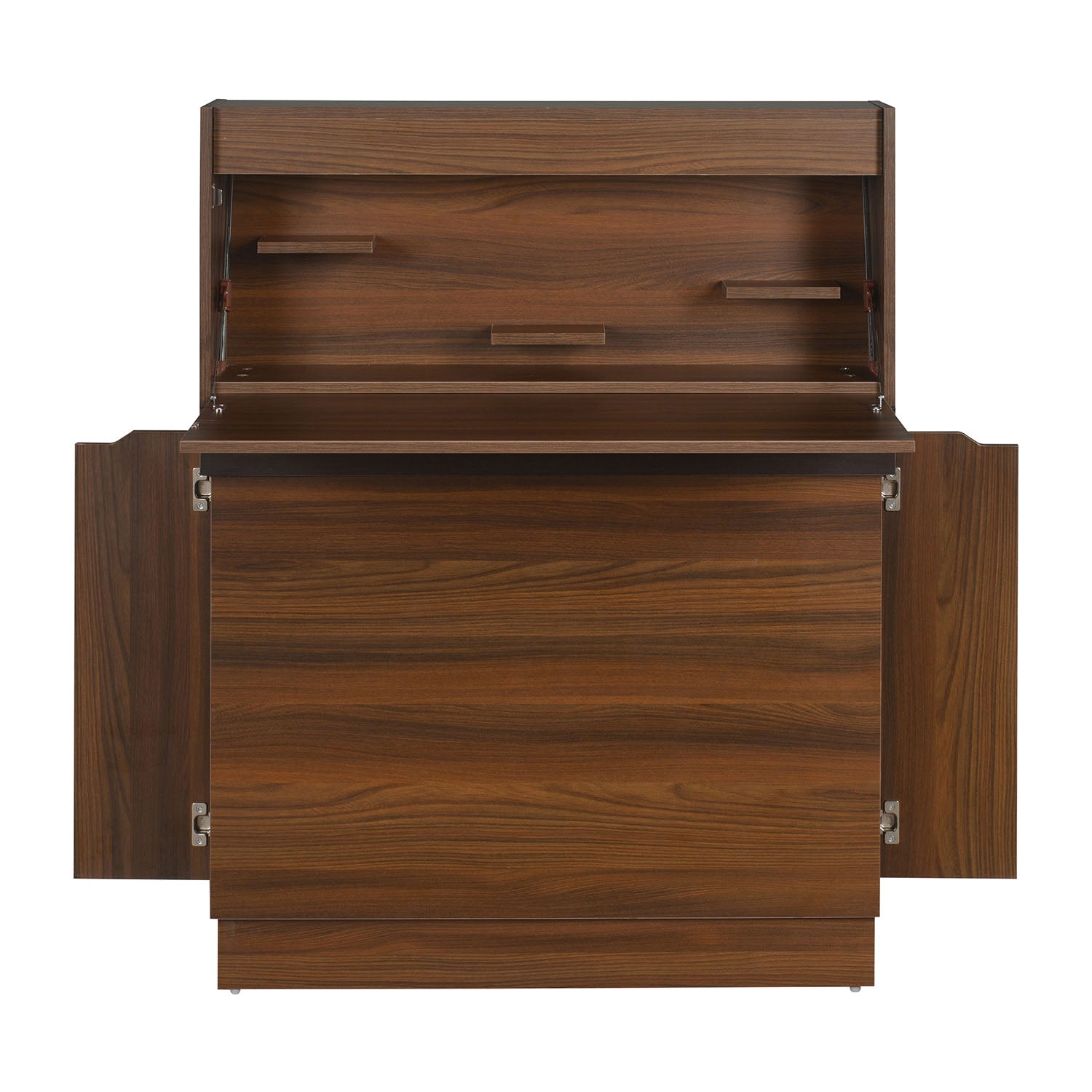 Nilkamal Envi Engineered Wood Wall Mount Study Table (Walnut)