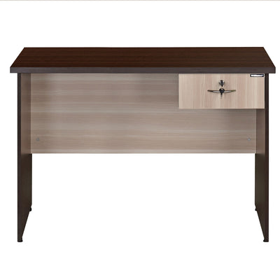 Nilkamal Enzo Office 4 ft Table (Brown & Cloud Ash)
