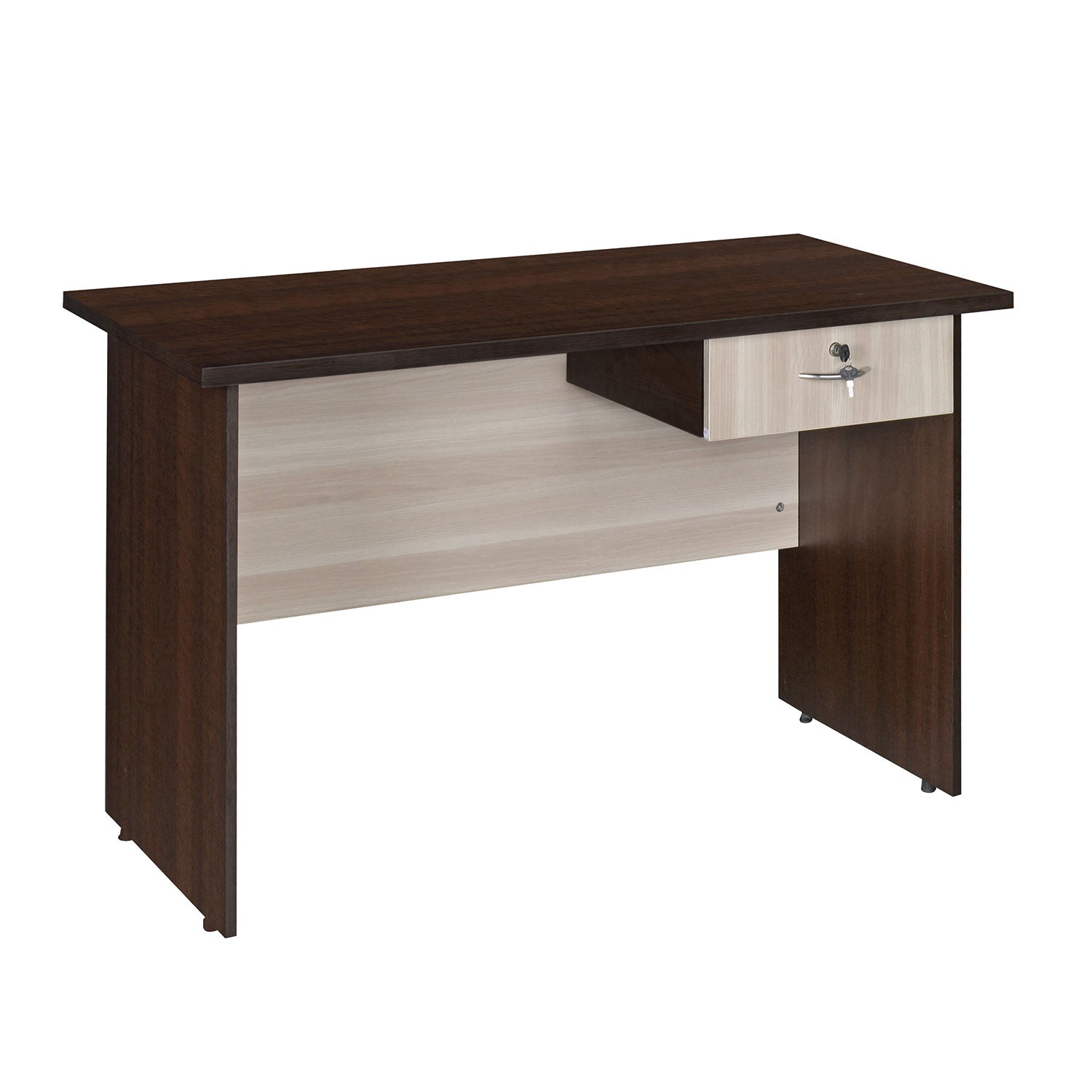 Nilkamal Enzo Office 4 ft Table (Brown & Cloud Ash)