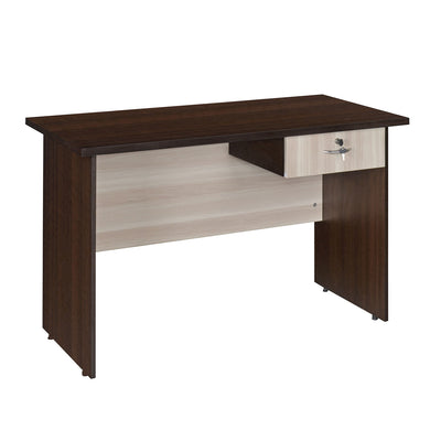 Nilkamal Enzo Office 4 ft Table (Brown & Cloud Ash)