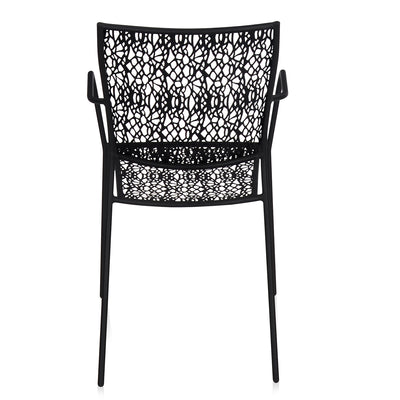 Nilkamal Erinda Metal Living Room Arm Chair (Black)