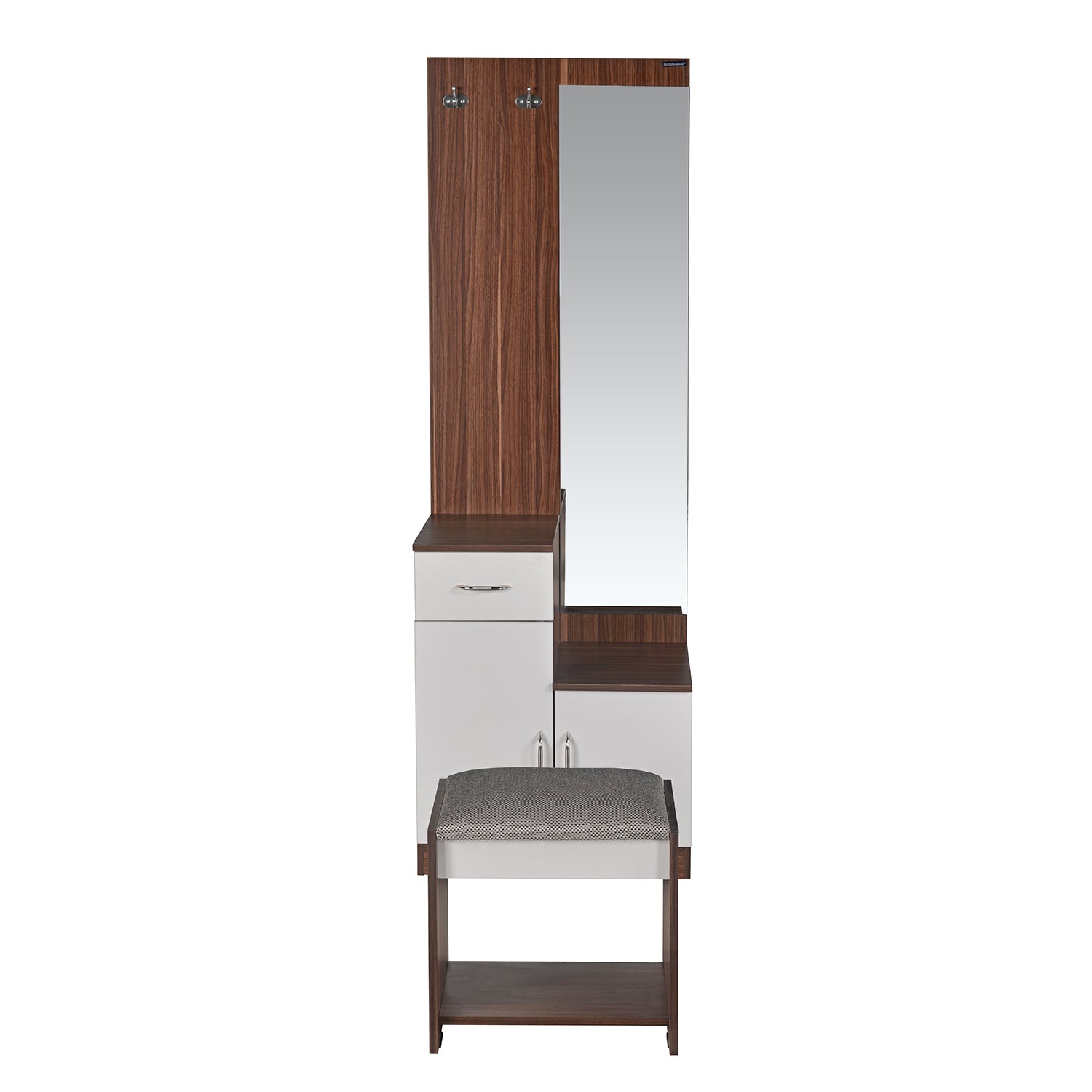 Nilkamal Erwin Dressing Table (Walnut / White)