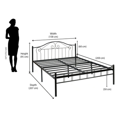 Nilkamal Esca Neo Double Bed (Black)