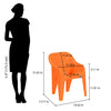 Nilkamal Eeezy Go Plastic Baby Arm Chair (Orange)