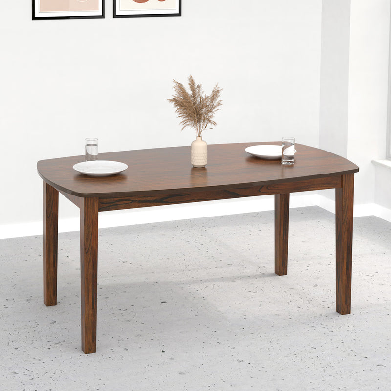 Nilkamal Elanza Solid Wood 6 Seater Dining Table (Antique Cherry