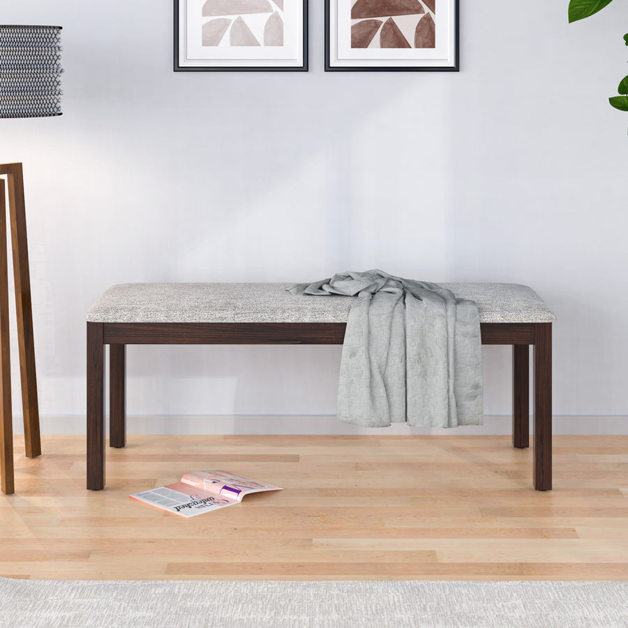 Nilkamal Elanza Solid Wood Dining Bench (Antique Cherry)