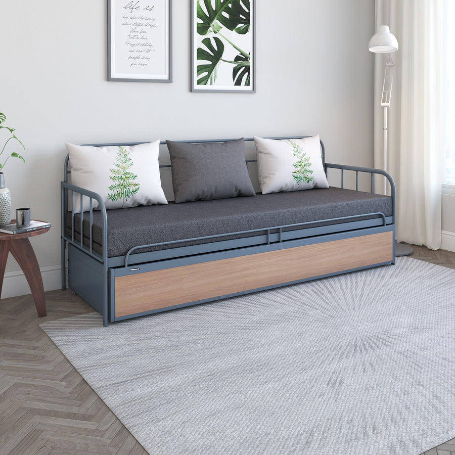 Nilkamal Eurasia Sofa Cum Bed (Graphite Grey)