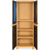 Nilkamal Freedom Big 1 (FB1M) Plastic Storage Cabinet with Mirror (Weather Brown & Biscuit)