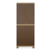 Nilkamal Freedom Big 6 (FB 6) Plastic Storage Cabinet (Ratan Dark Beige / New Cream)