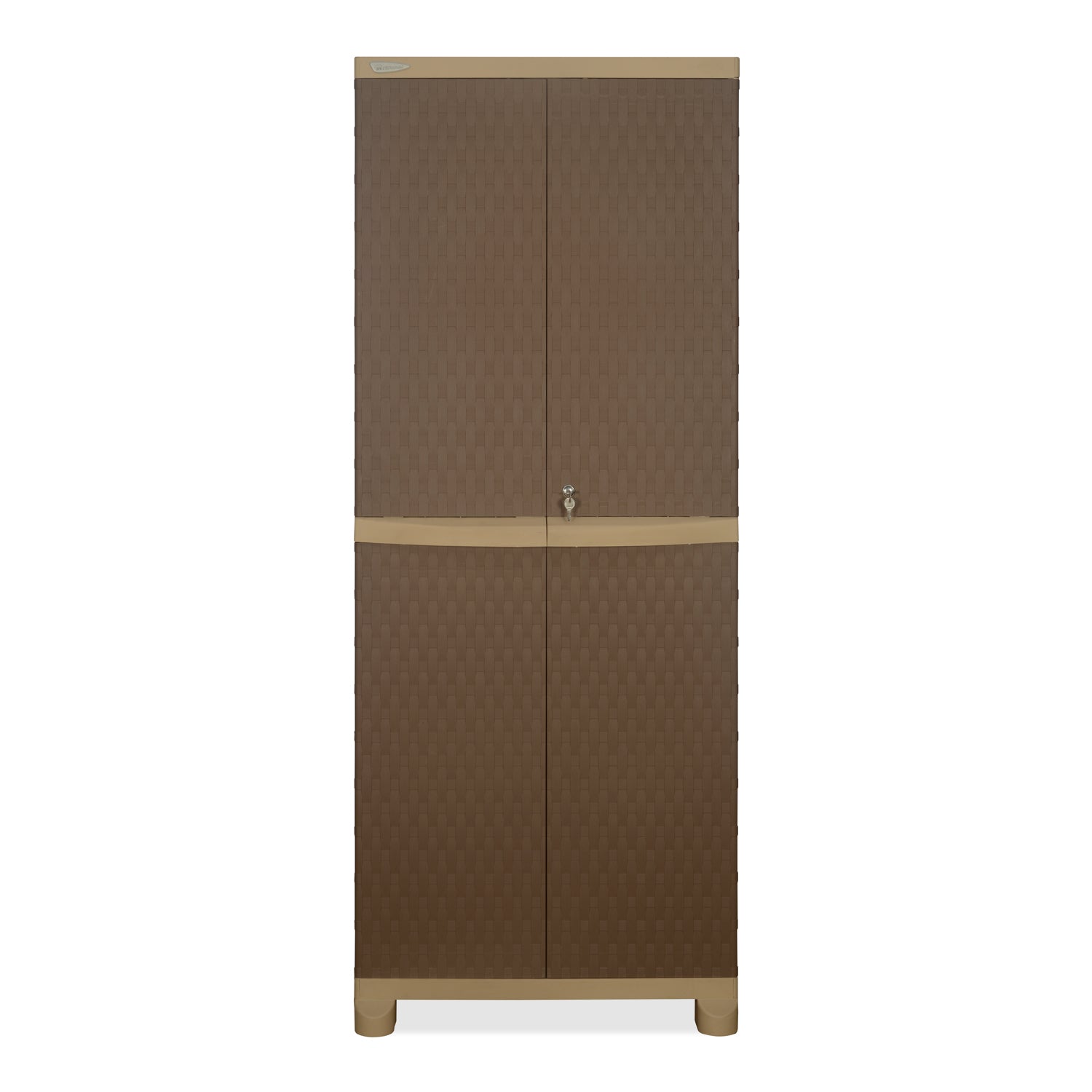 Nilkamal Freedom Big 6 (FB 6) Plastic Storage Cabinet (Ratan Dark Beige / New Cream)
