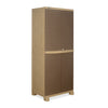 Nilkamal Freedom Big 6 (FB 6) Plastic Storage Cabinet (Ratan Dark Beige / New Cream)