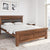 Nilkamal Dexter Solid Wood King Bed (Cappucino)
