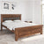 Nilkamal Dexter Solid Wood Queen Bed Without Storage (Cappucino)